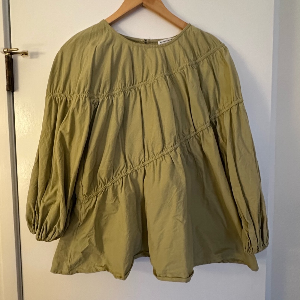 Sage Green Tiered Akel Top- Sabo Skirt